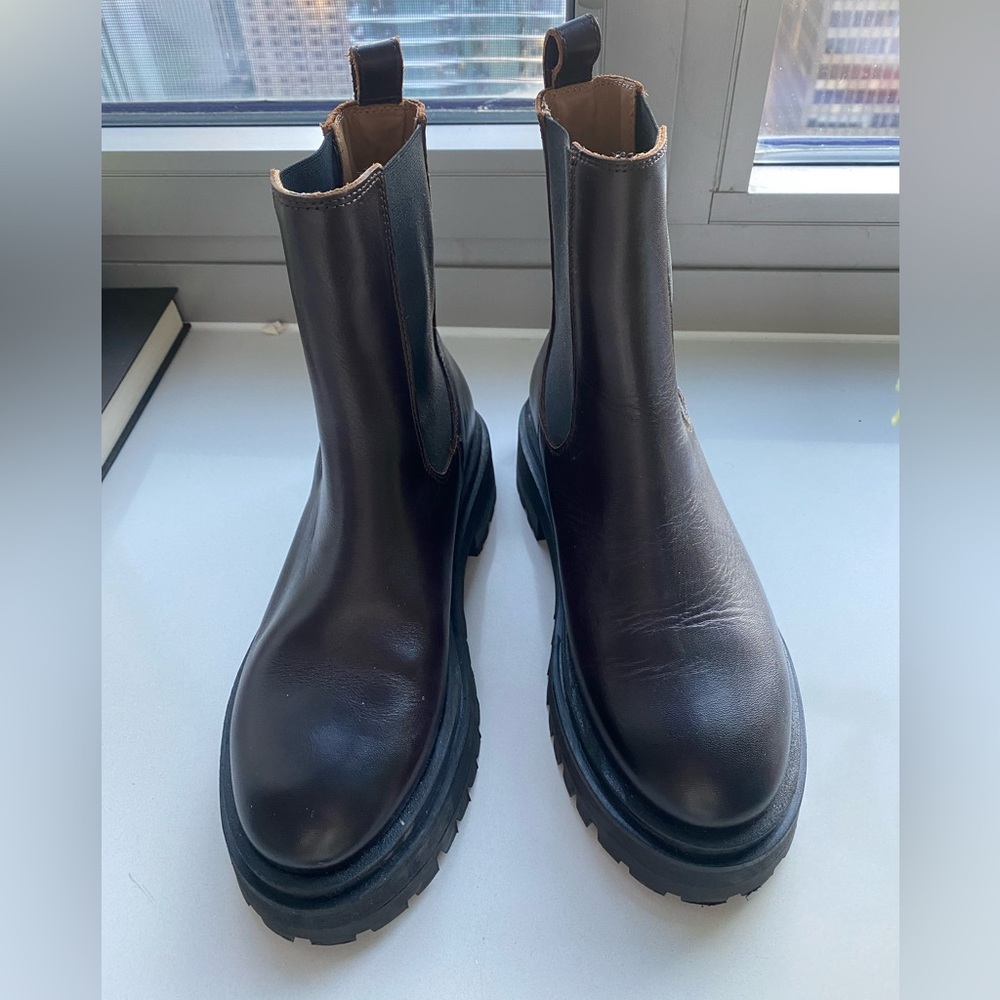 Dark brown boots